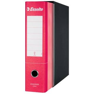 Registratore Essentials G75 - dorso 8 cm - protocollo 23 x 33 cm - rosso - Esse…