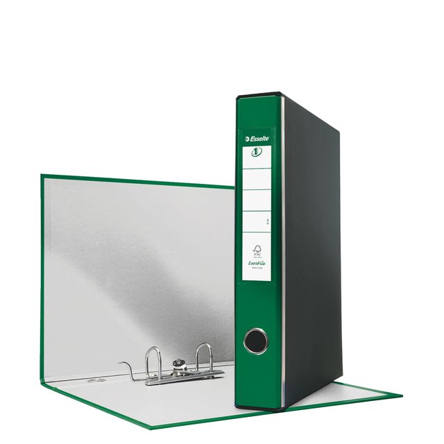Registratore Eurofile G52 - dorso 5 cm - commerciale 23 x 30 cm - verde - Essel…