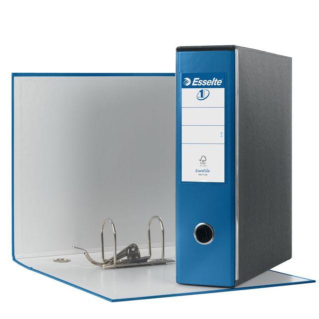 Registratore Eurofile G53 - dorso 8 cm - commerciale 23 x 30 cm - blu metallizz…