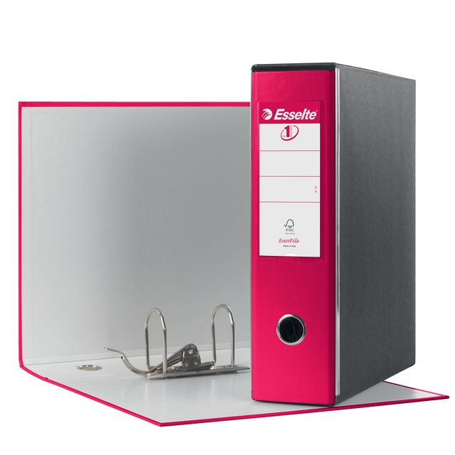 Registratore Eurofile G53 - dorso 8 cm - commerciale 23 x 30 cm - fucsia - Esse…