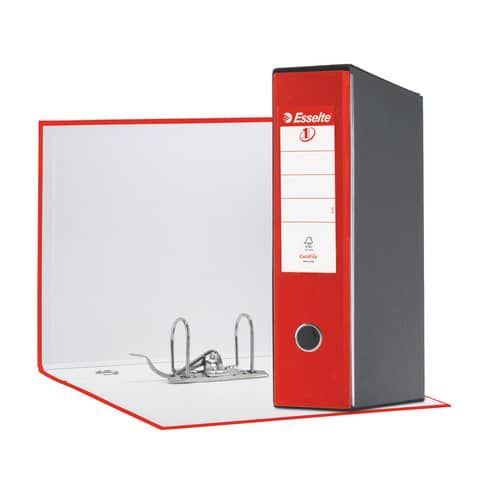 Registratore Eurofile G55 - dorso 8 cm - protocollo 23 x 33 cm - rosso - Esselte