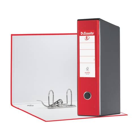 Registratore Eurofile G55 - dorso 8 cm - protocollo 23 x 33 cm - rosso vivida -…
