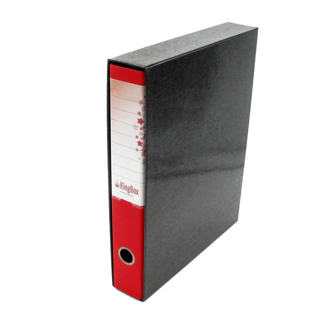 Registratore Kingbox - dorso 5 cm - protocollo 23 x 33 cm - rosso - Starline