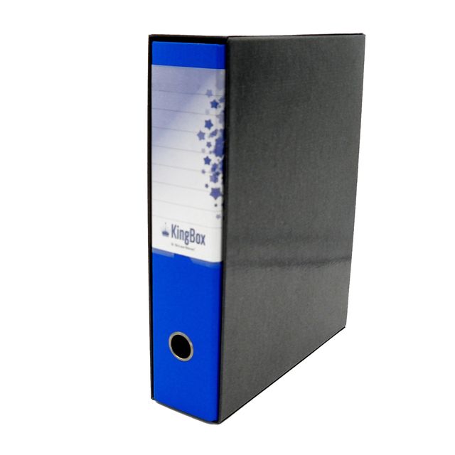 Registratore Kingbox - dorso 8 cm - protocollo 23 x 33 cm - blu - Starline