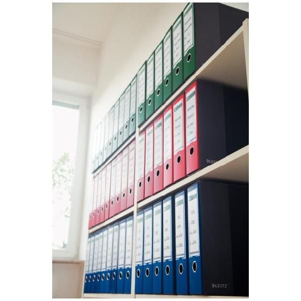Registratore Leitz 180° G65 - dorso 8 cm - protocollo 23 x 33 cm - blu - Leitz