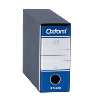 Registratore Oxford G81 - dorso 8 cm - memorandum 23 x 18 cm - blu - Esselte