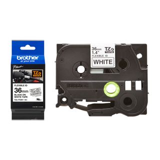 Brother - Nastro laminato flessibile - Nero/Bianco - TZEFX261 - 36mm x 8mt