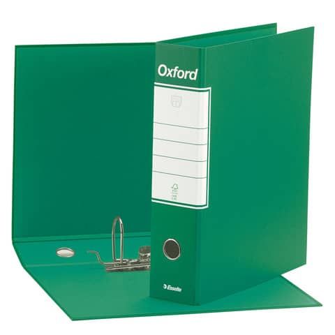 Registratore Oxford G83 - dorso 8 cm - commerciale 23 x 30 cm - verde - Esselte