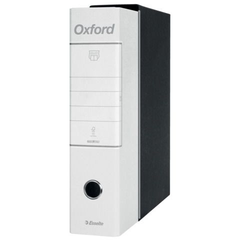 Registratore Oxford G85 - dorso 8 cm - protocollo 23 x 33 cm - bianco - Esselte