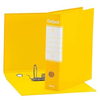 Registratore Oxford G85 - dorso 8 cm - protocollo 23 x 33 cm - giallo - Esselte