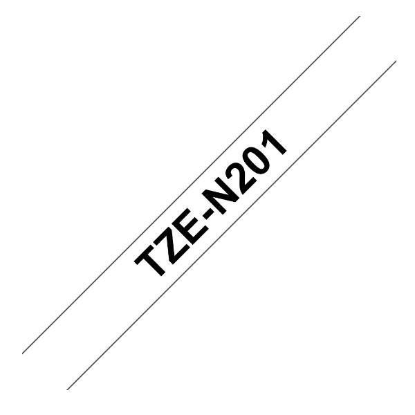 Brother - Nastro non laminato - Nero/Bianco - TZEN201 - 3,5mm x 8mt