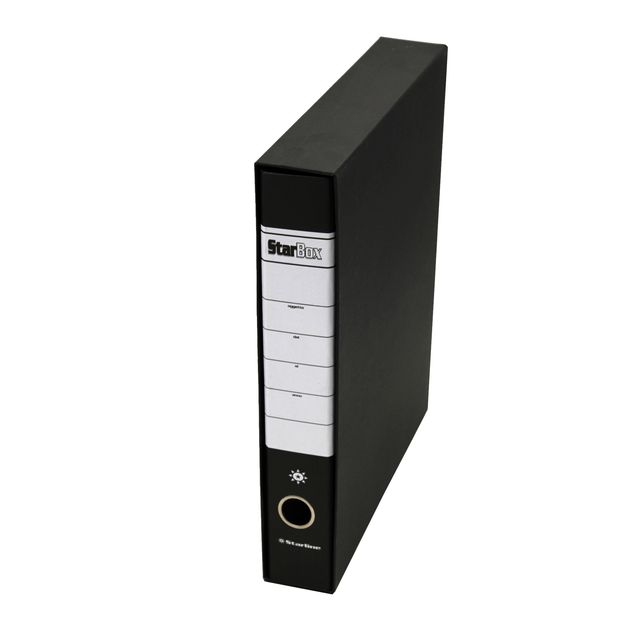 Registratore Starbox sfuso - dorso 5 cm - protocollo 23 x 33 cm - nero - Starli…