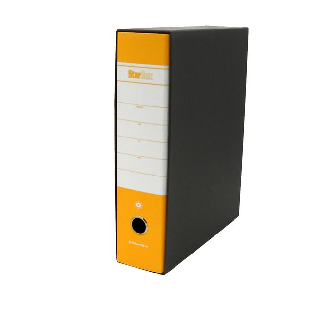 Registratore Starbox sfuso - dorso 8 cm - protocollo 23 x 33 cm - giallo - Star…