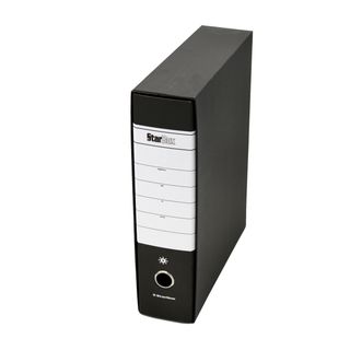 Registratore Starbox sfuso - dorso 8 cm - protocollo 23 x 33 cm - nero - Starli…