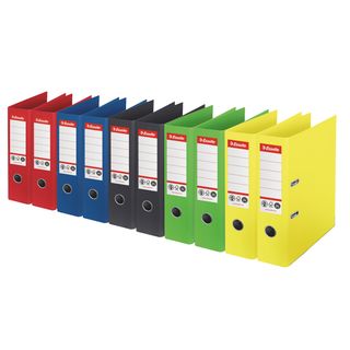 Registratore a leva - CO2 neutral - A4 - dorso 75 mm - colori assortiti - Essel…