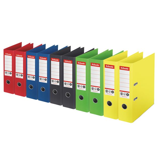 Registratore a leva - CO2 neutral - A4 - dorso 75 mm - colori assortiti - Essel…