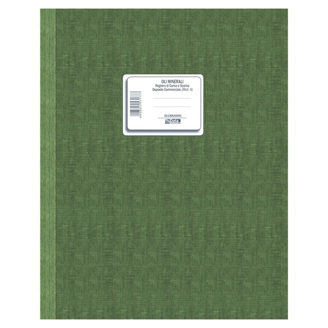 Registro carico/scarico oli minerali - 49 pagine - 31 x 24,5 cm - DU1366A0000 -…