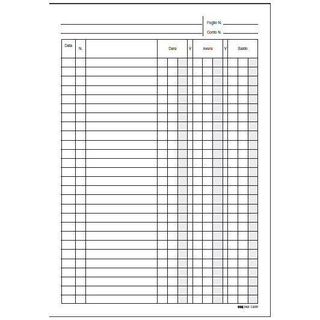 Registro dare/avere/saldo - 24 x 17cm - 100 fogli - Edipro