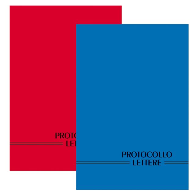 Registro protocollo lettere ricevute/spedite - uso mano - 21 x 31cm - 100 fogli…
