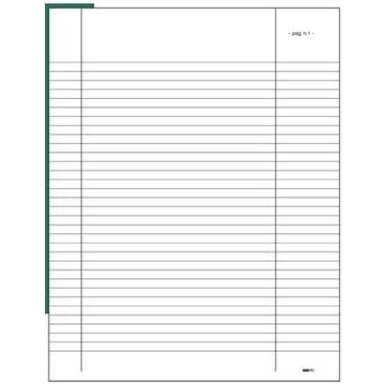 Registro verbale generico E2384 - 92 pg numerate - 31 x 24,5cm - Edipro