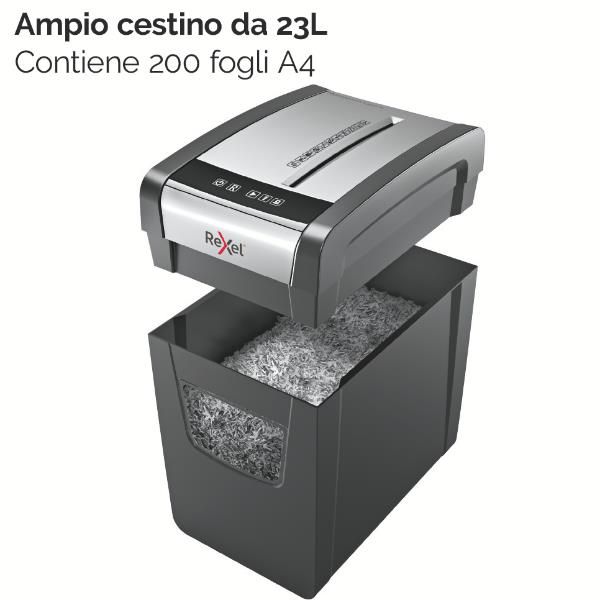 Rexel Momentum X312-SL - Distruggidocumenti - taglio incrociato - 5 x 42 mm - P…