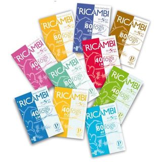 Ricambi forati Quaxima - A5 - 5 mm - 80 gr - Pigna - conf. 40 pezzi