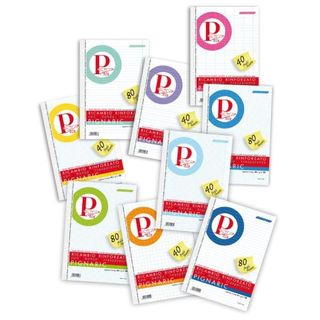 Ricambi forati rinforzati Pignaric - A4 - 1 rigo - 80gr - Pigna - conf. 40 pezzi