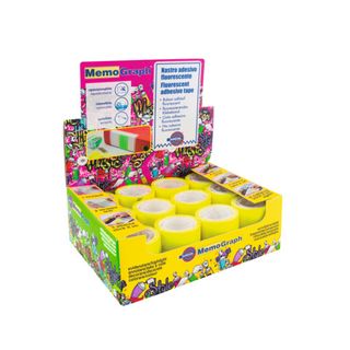 Ricarica nastro adesivo Memograph - 50 mm x 10 m - PVC - giallo - Eurocel