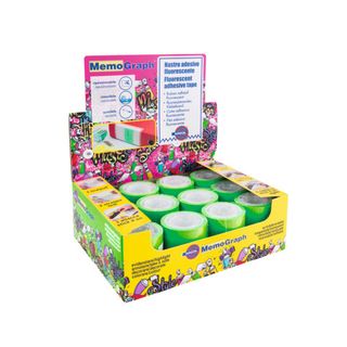 Ricarica nastro adesivo Memograph - 50 mm x 10 m - PVC - verde - Eurocel