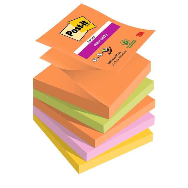 Ricariche di foglietti Post-it® Super Sticky Z-Notes Boost - conf. 5 blocchetti…