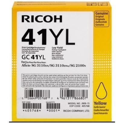 Ricoh GC 41YL - Low Yield - giallo - originale - cartuccia d'inchiostro - per R…