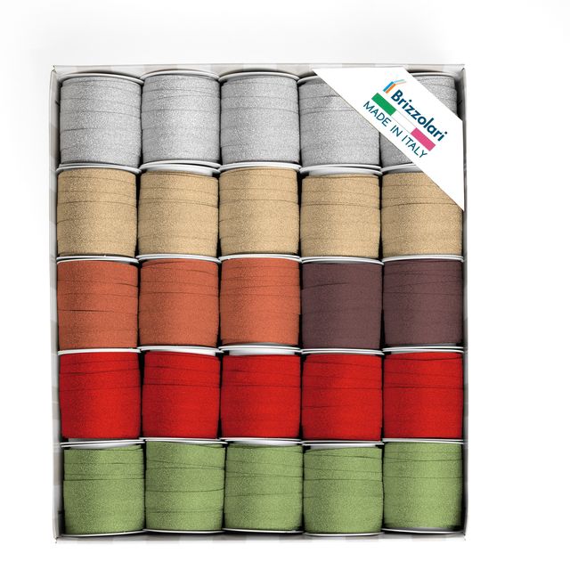 Rocche Glitty 68245 - 10 mm x 5 mt - colori assortiti - Brizzolari - conf. 25 p…