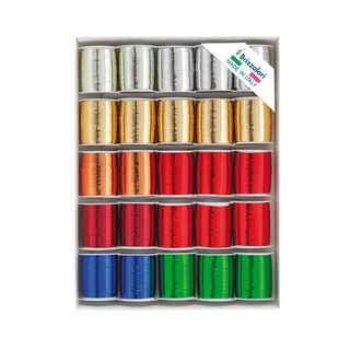 Rocche di nastro 6870 - colori assortiti metal - 10 mm x 10 mt - colori assorti…