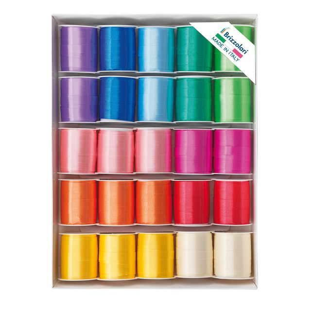 Rocche di nastro liscio 6800 -10 mm x 10 mt - colori primaverili assortiti - Br…