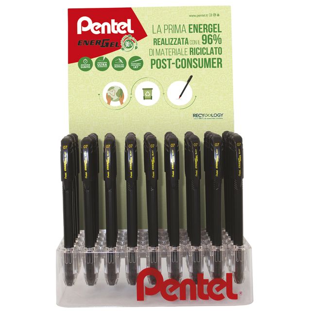 Roller Energel Recycology - con cappuccio - colori assortiti - Pentel - expo 48…