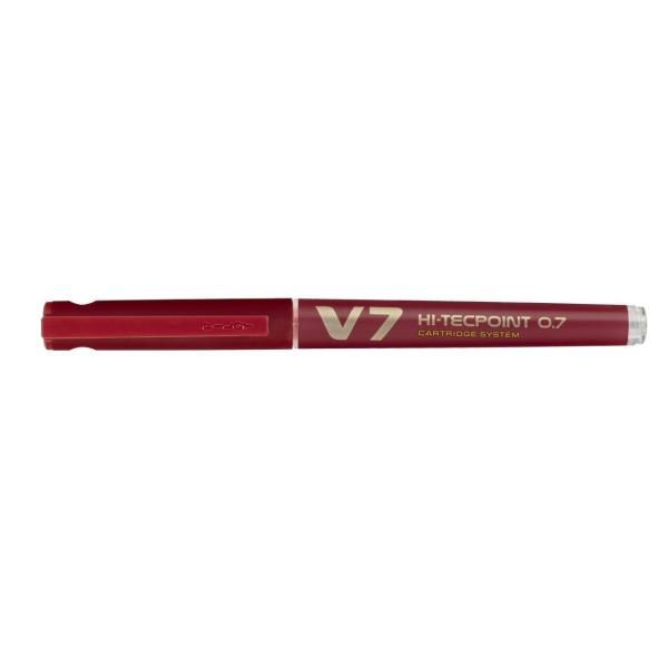 Roller Hi Tecpoint V7 ricaricabile Begreen con cappuccio - punta 0,70mm - rosso…