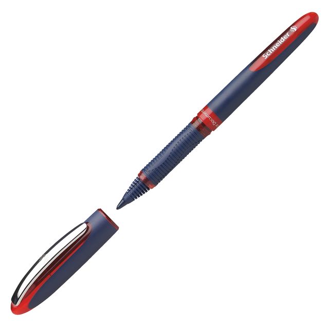 Roller One Business con cappuccio - tratto ultra smooth 0,6mm - rosso - Schneid…