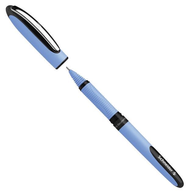 Roller One Hybrid N con cappuccio - tratto 0,3mm - nero - Schneider