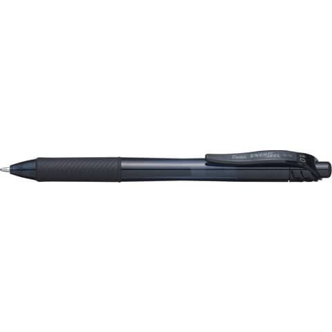 Roller a scatto Energel X Click BL110 - punta 1,0mm - nero - Pentel