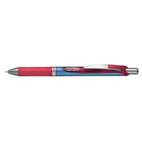 Roller a scatto Energel XM Click - punta 0,5mm - rosso - Pentel