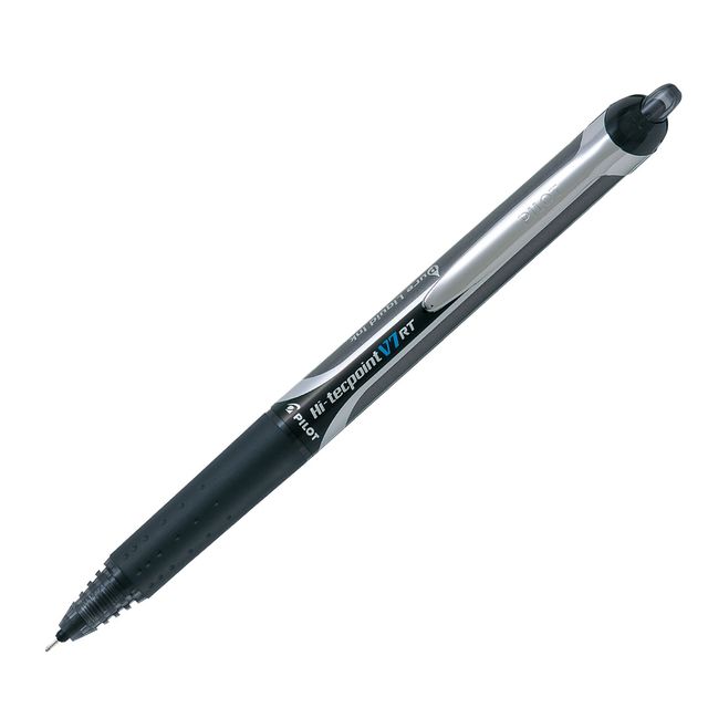 Roller a scatto Hi Tecpoint V7 RT - punta 0,7mm - nero - Pilot