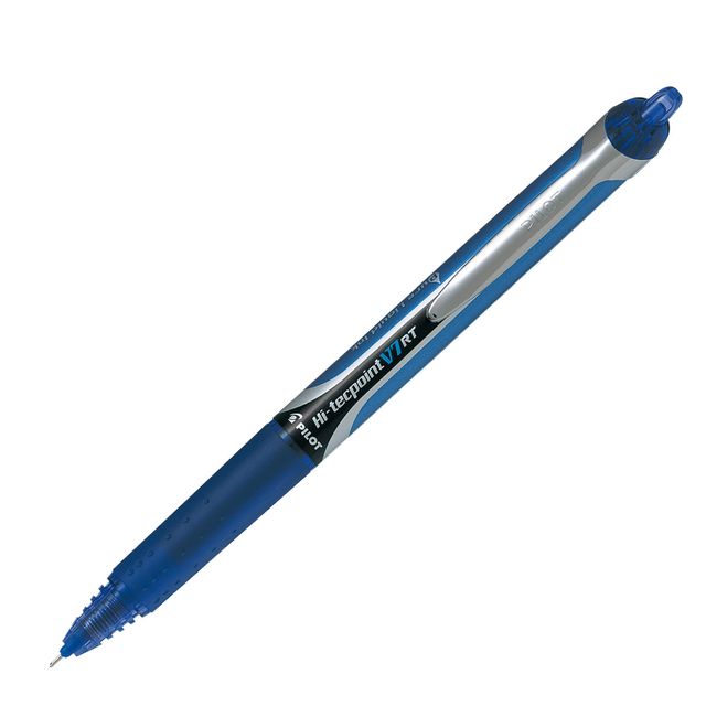 Roller a scatto Hi Tecpoint V7 RT - punta 0,7mm - blu - Pilot