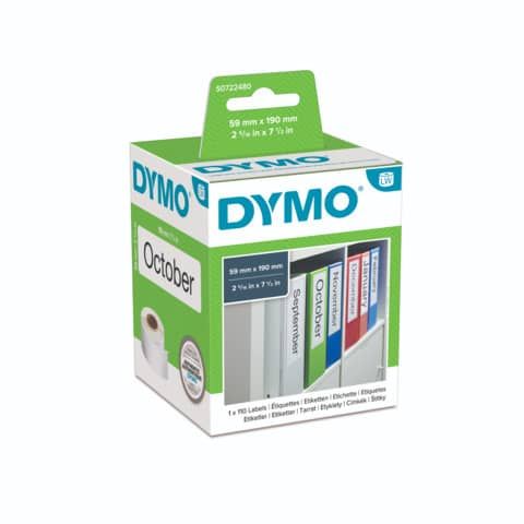 Rotolo 110 etichette LW 990190 - 59 x 190 mm - carta - registratore grande - bi…