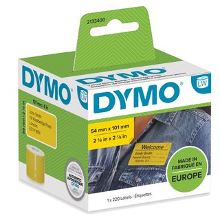 Rotolo 220 etichette LW 2133400 - 54 x 101 mm - carta - spedizione/badge - gial…