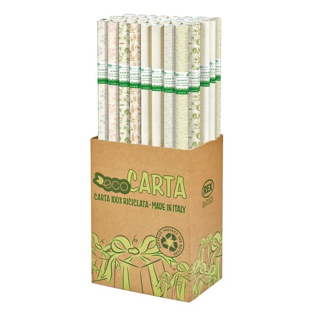 Rotolo carta regalo Erba - 70 cm x 2 m - fantasie assortite - Sadoch