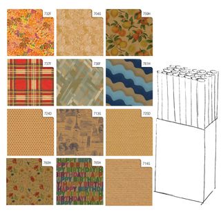 Rotolo carta regalo Kraft - 2 x 0,70 m - Rex Sadoch