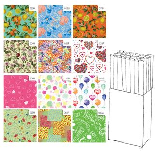 Rotolo carta regalo Primavera - 2 x 0,70 m - Rex Sadoch