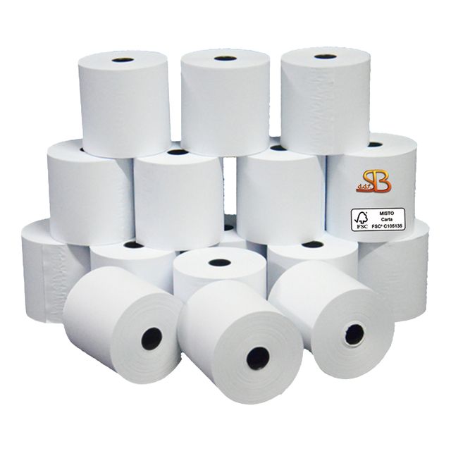 Rotolo per calcolatrice - 58 mm x 28 m - 55 gr - diametro esterno 58 mm - anima…