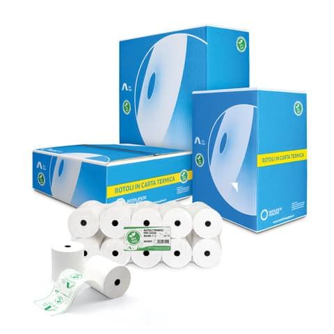 Rotolo per registratore di cassa - 57 mm x 30 m - 55 gr - diametro esterno 50 m…