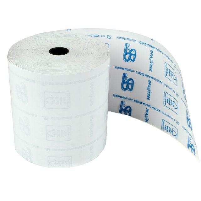 Rotolo registratore cassa - 57,5 mm x 35 m - 55 gr - diametro esterno 52 mm - a…